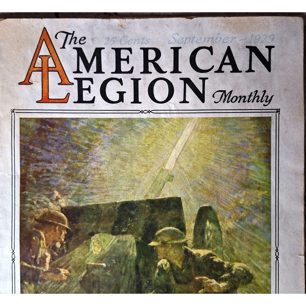 Historical Antique "The American Legion Monthly" September 1929 It's a Great War - Picture 2 of 16